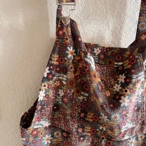 Floral Patterned Women's Overall Dress